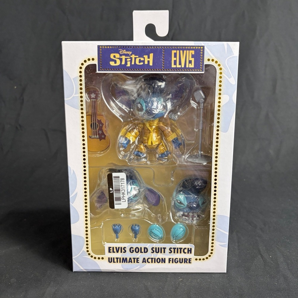 NECA DISNEY'S LILO AND STITCH ULTIMATE ELVIS GOLD SUIT STITCH